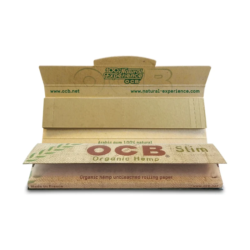 OCB Organic Hemp King Size Slim + Tips – Papers 32 Stk.