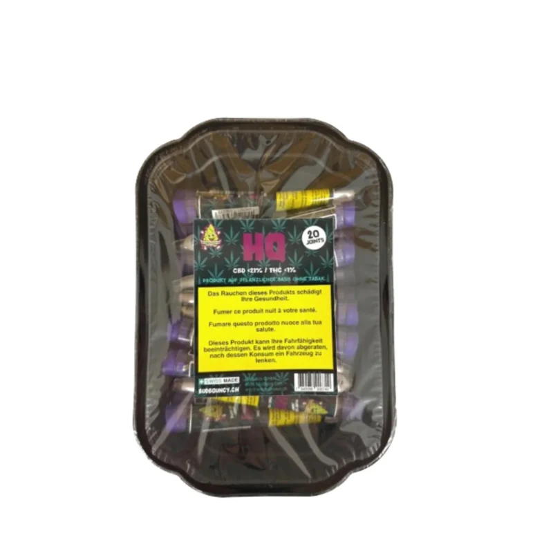 BudBouncy HQ Indoor CBD Joints Box 20 x 1g