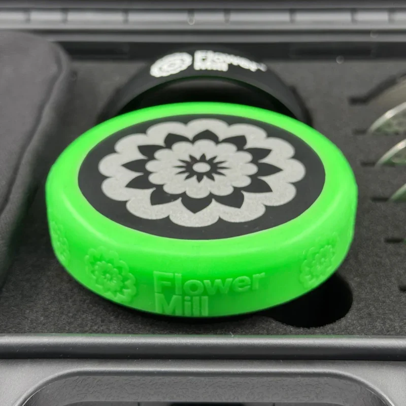 Flower Mill Pro Mill Grip Neon Green – Grinder-Grip 91.5 mm