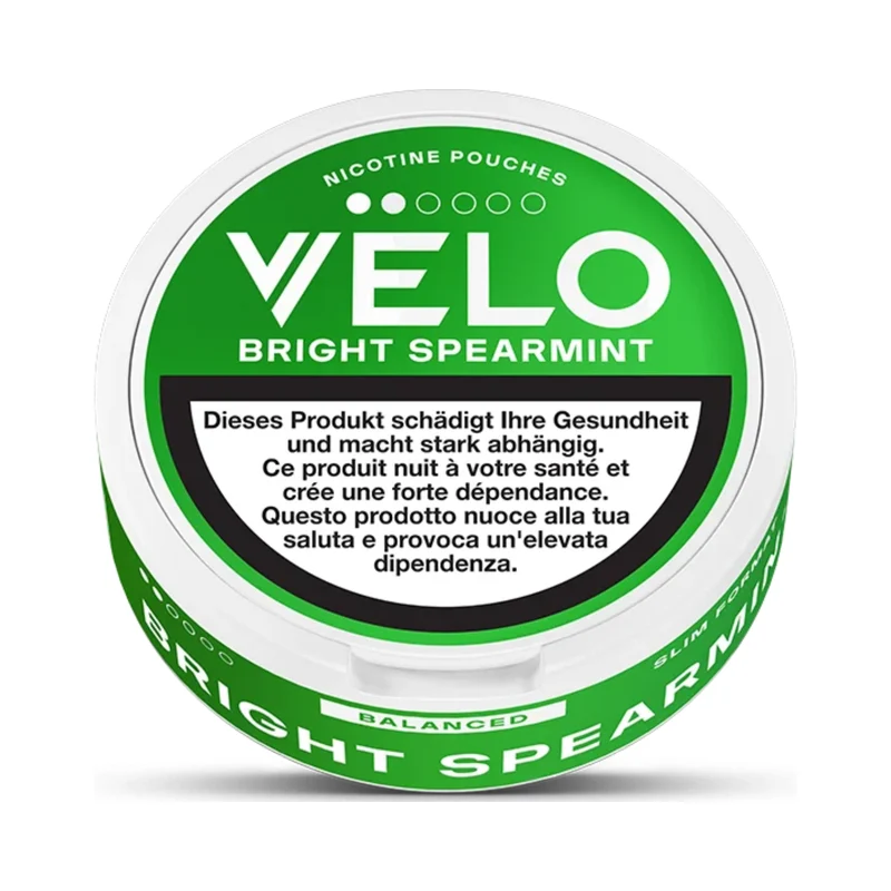 VELO Swiss Edition Bright Spearmint – Snus Pouches Stärke 2/6