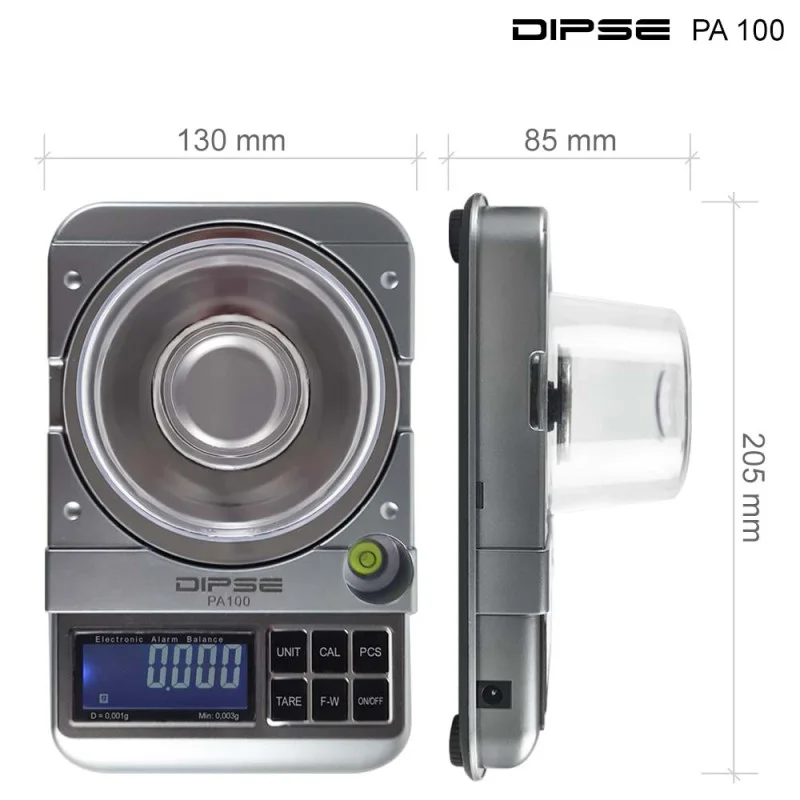 Dipse Digitalwaage PA1000 – 1000g / 0.01g