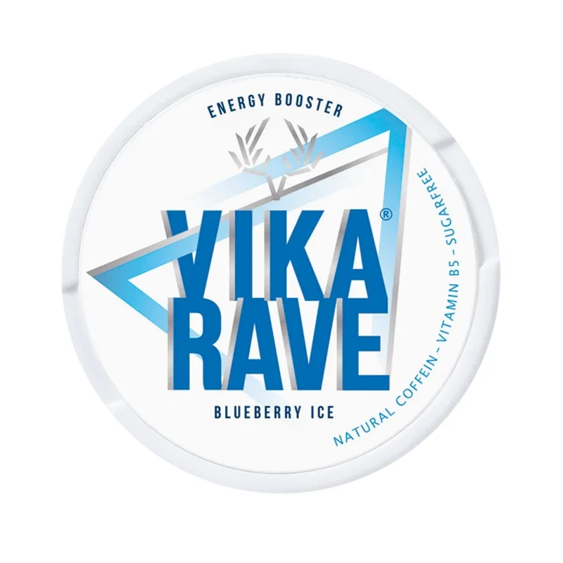 VIKA Rave Energy Booster Blueberry Ice – Koffein Pouches
