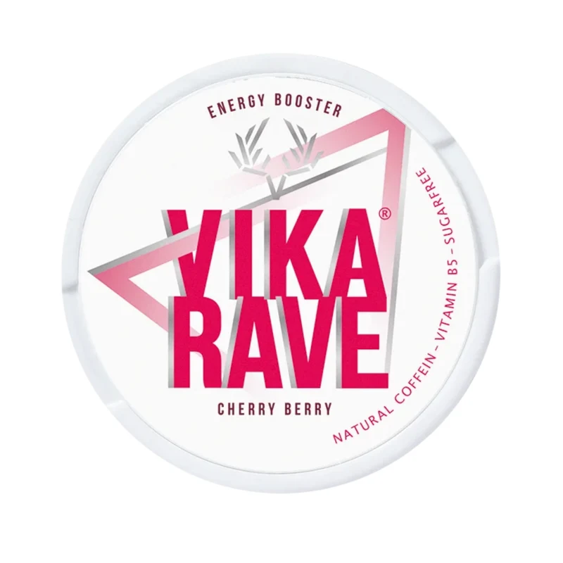 VIKA Rave Energy Booster Cherry Berry – Koffein Pouches 50mg