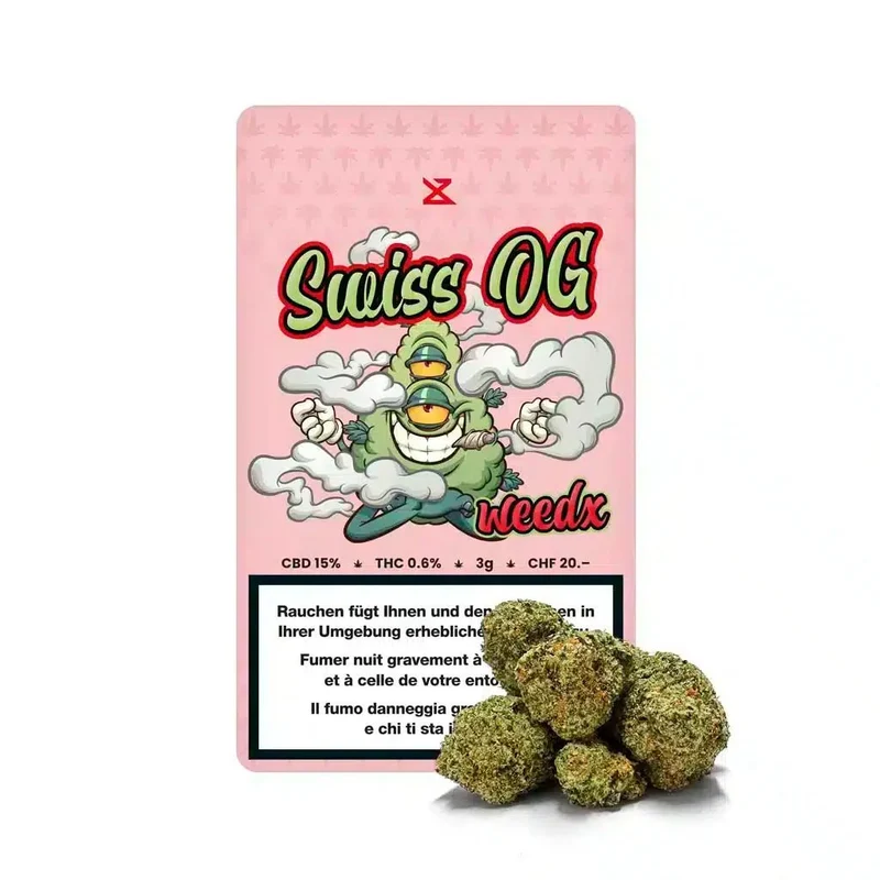 Weedx Swiss OG – Indoor CBD Blüten 3g