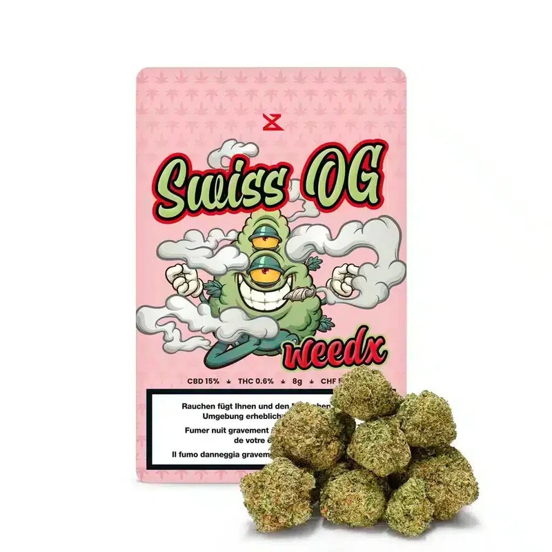 Weedx Swiss OG – Indoor CBD Blüten 8g