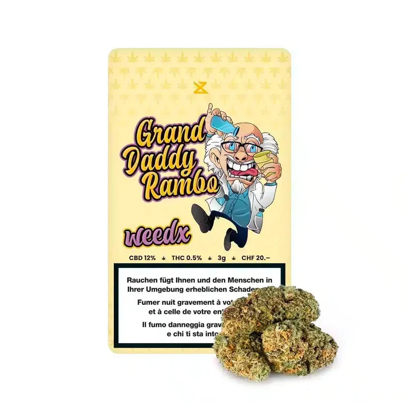 Weedx Granddaddy Rambo – Indoor CBD Blüten 3g