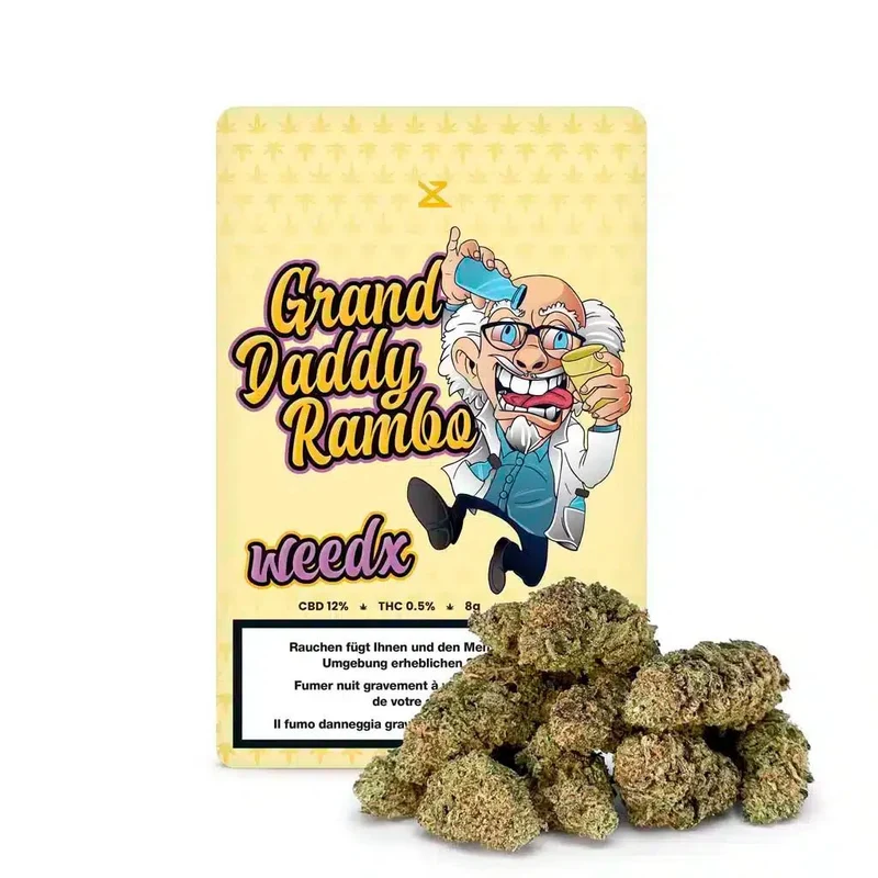 Weedx Granddaddy Rambo – Indoor CBD Blüten 8g