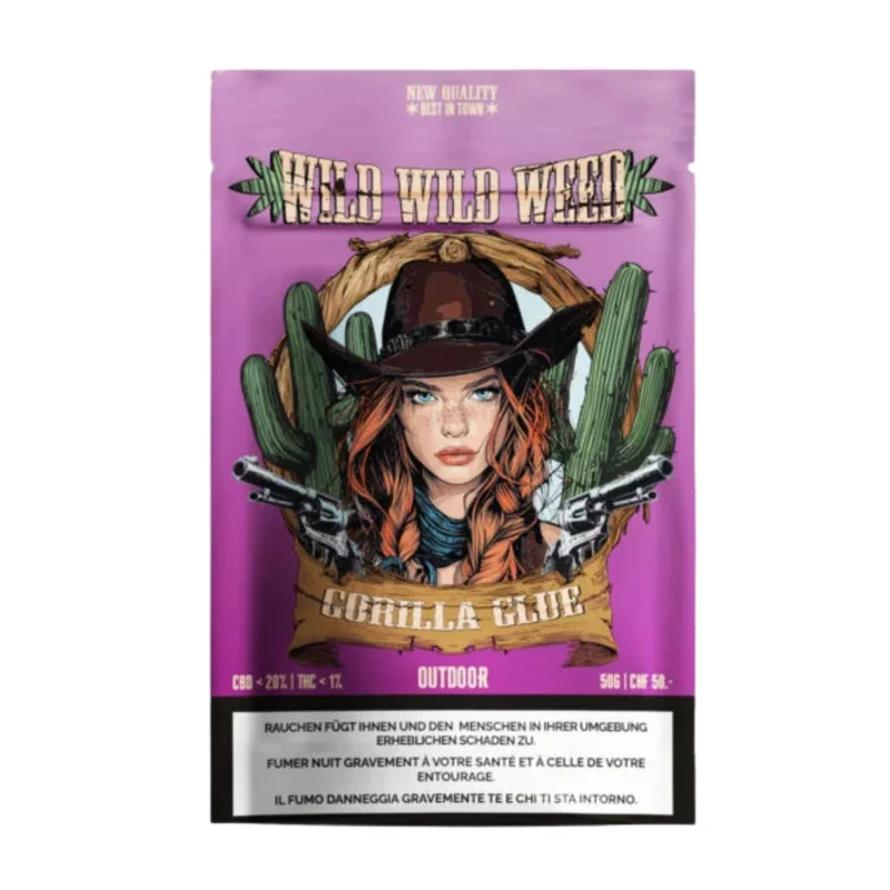 Wild Wild Weed Gorilla Glue – Outdoor CBD Blüten 50g
