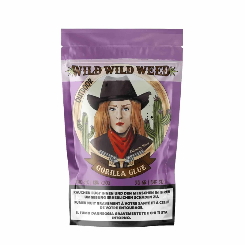 Wild Wild Weed Gorilla Glue – Outdoor CBD Blüten 50g