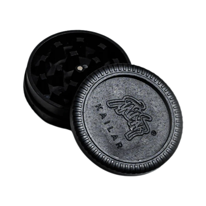 Kailar Hemp Grinder aus Hanfplastik Schwarz – Display, 12 Stück