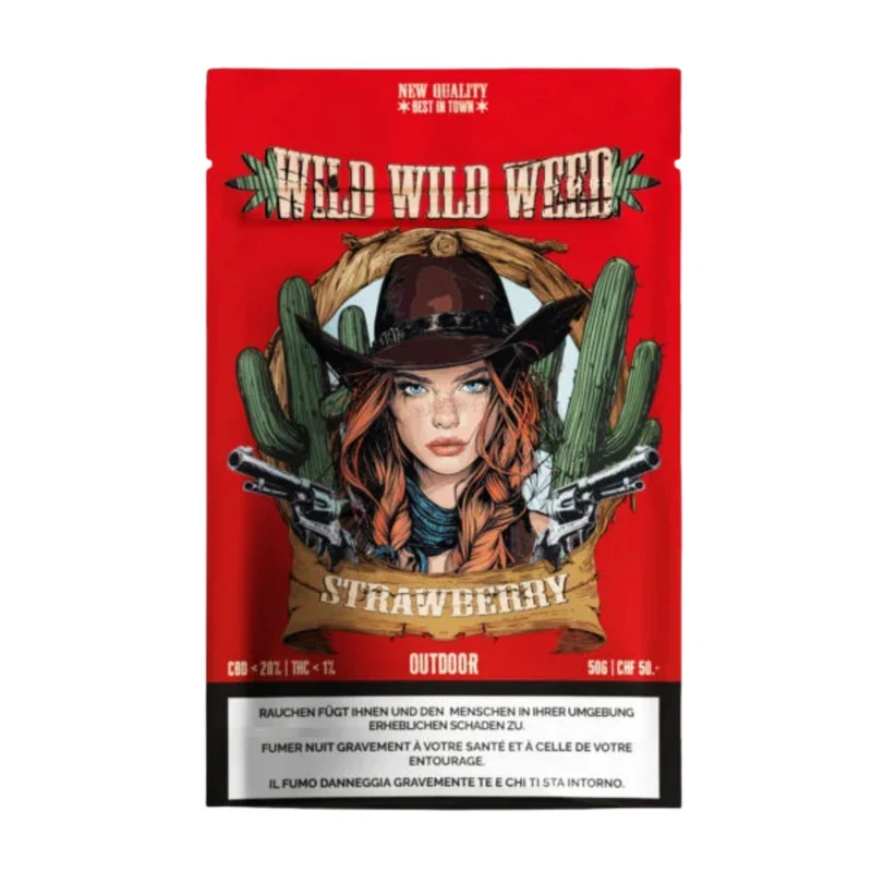 Wild Wild Weed Strawberry – Outdoor CBD Blüten 50g