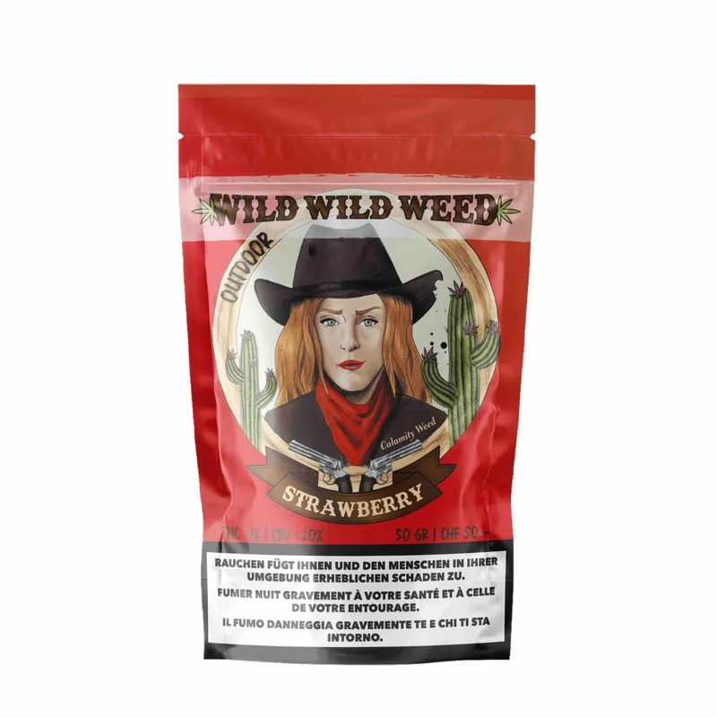 Wild Wild Weed Strawberry – Outdoor CBD Blüten 50g