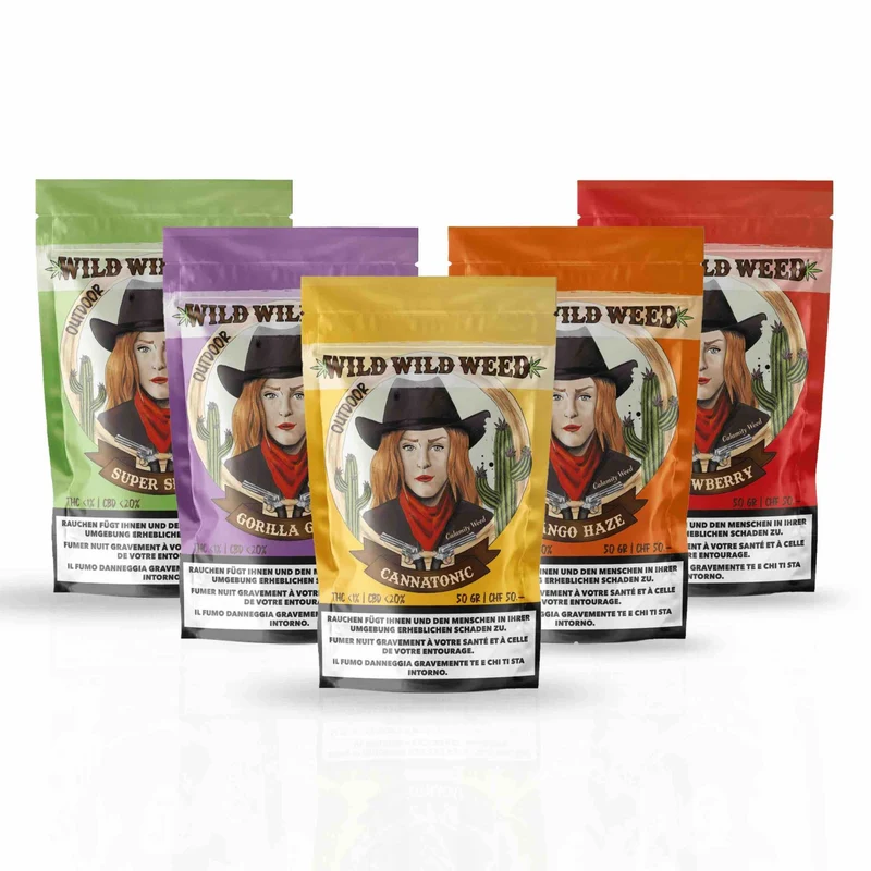 Wild Wild Weed Strawberry – Outdoor CBD Blüten 50g