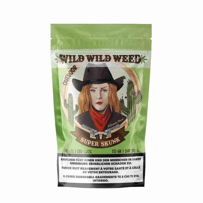Wild Wild Weed Super Skunk – Outdoor CBD Blüten 50g