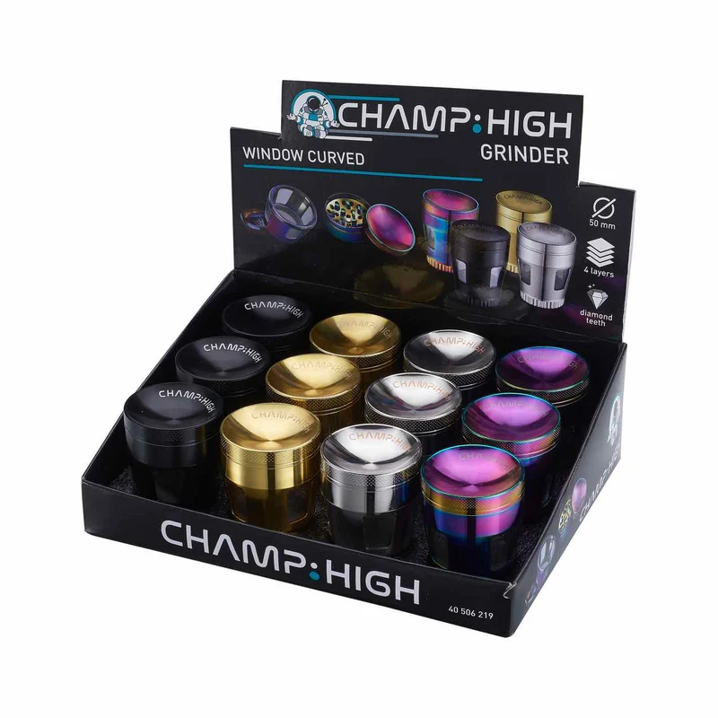 Champ High Curved Window – Grinder 50mm, 4-teilig