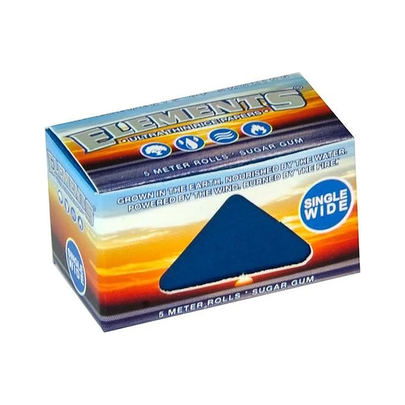 Elements Rolls Blue Single Wide – Papers 5m, 24er Box