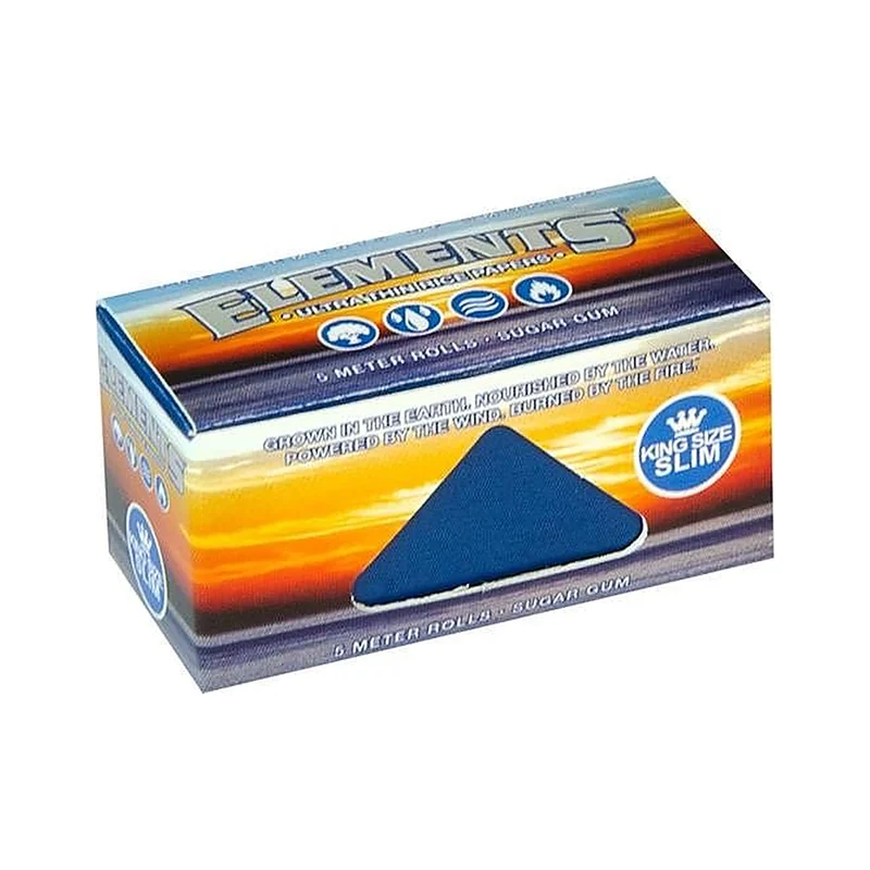 Elements Rolls Blue King Size Slim – Papers 5m, 24er Box