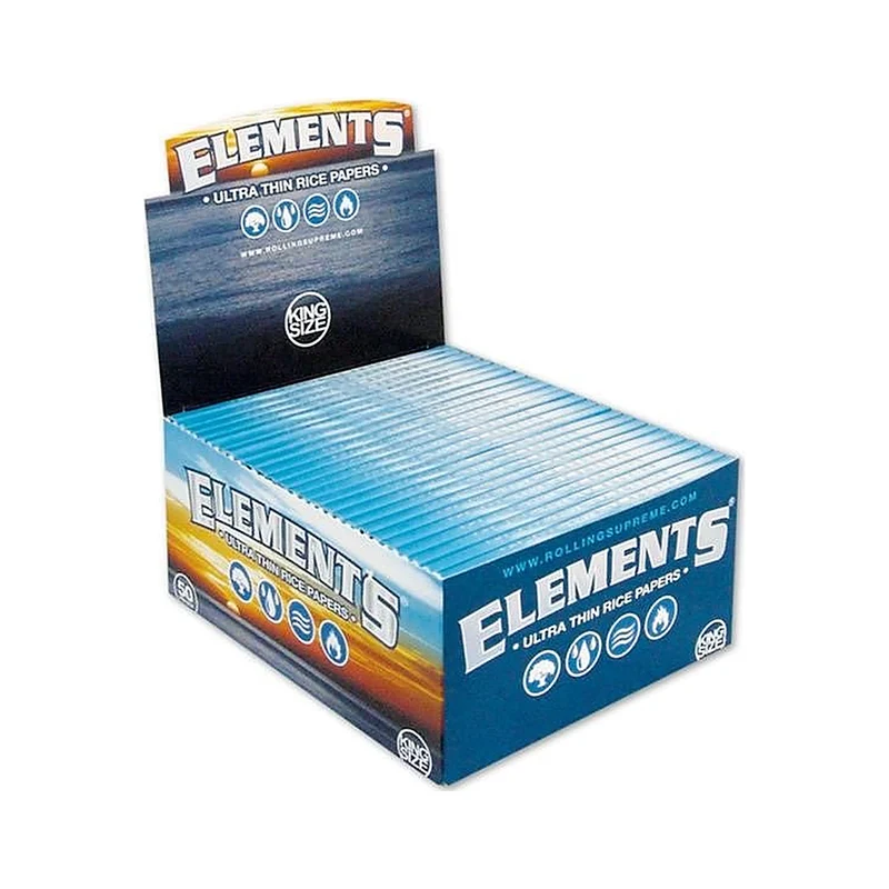Elements Blue King Size – Papers, 50 Stück