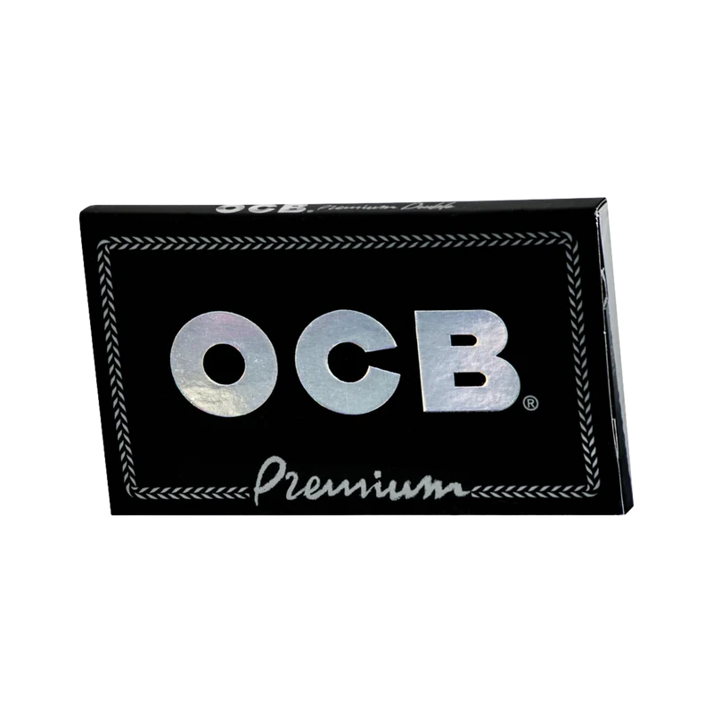 OCB Premium Double Window Schwarz – Papers, Display 25 x 100 Blatt