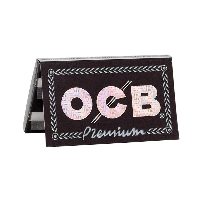 OCB Premium Double Window Schwarz – Papers, Display 25 x 100 Blatt