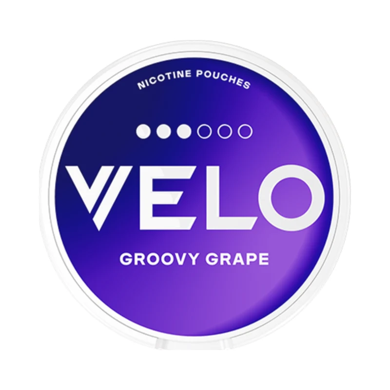 VELO Groovy Grape – Nikotin Pouches 14g, Stärke 3/6