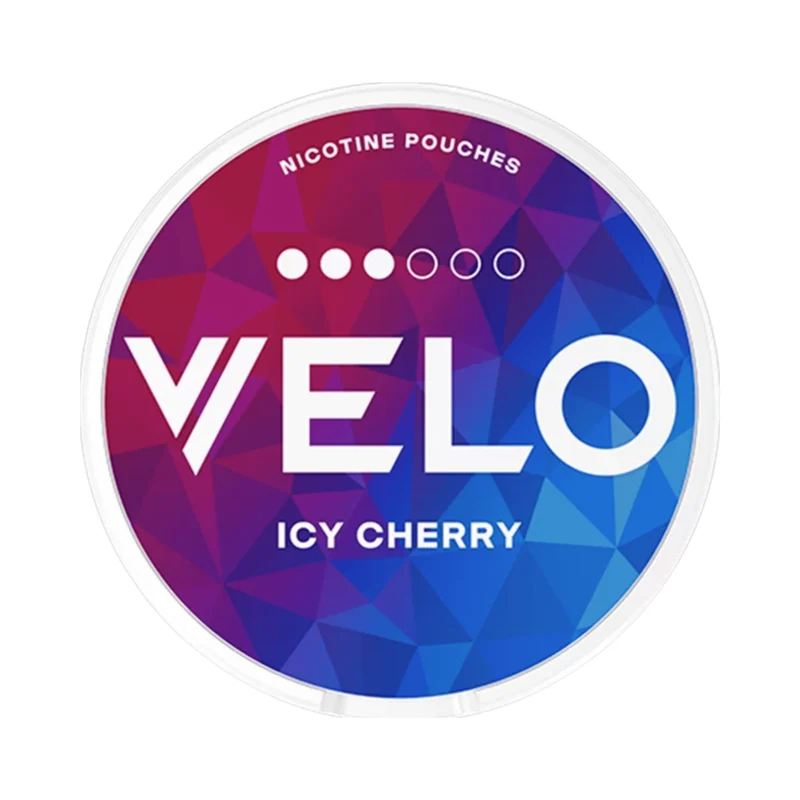 VELO Icy Cherry – Nikotin Pouches 14g, Stärke 3/6