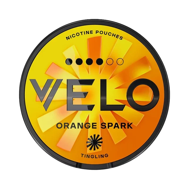 VELO Orange Spark – Nikotin Pouches 14g, Stärke 4/6