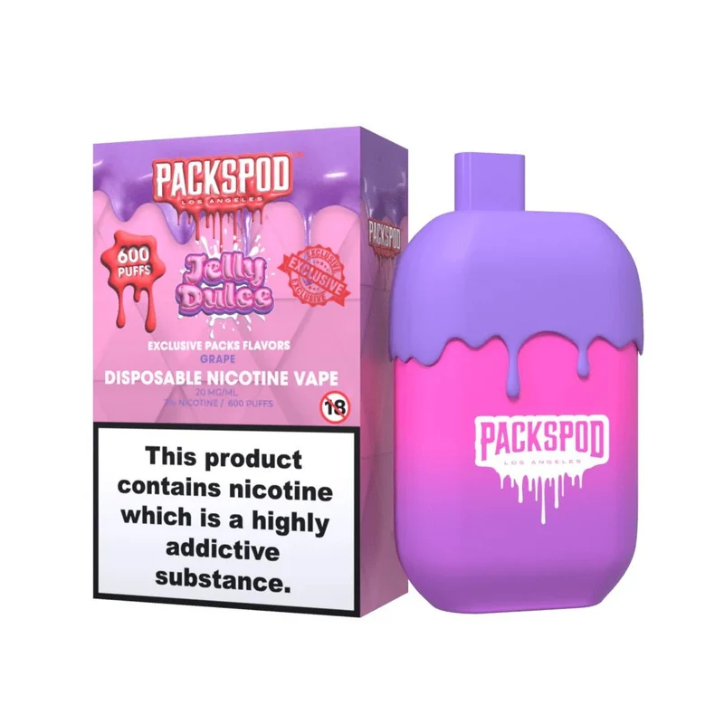 Packwoods PacksPod Jelly Dulce – Einweg Vape 600 Züge, 20mg/ml