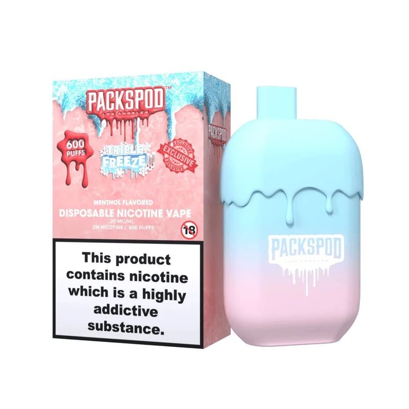 Packwoods PacksPod Triple Freeze – Einweg Vape 600 Züge, 20mg/ml