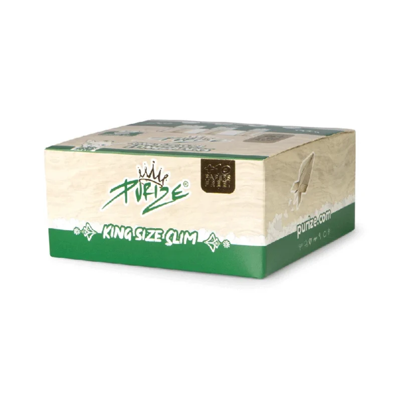 PURIZE King Size Slim Brown Box – Papers 50 x 42 Blatt