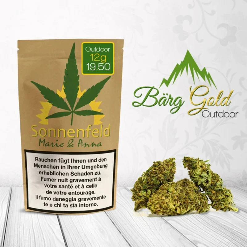 Sonnenfeld CBD - Bärg Gold Outdoor 12g
