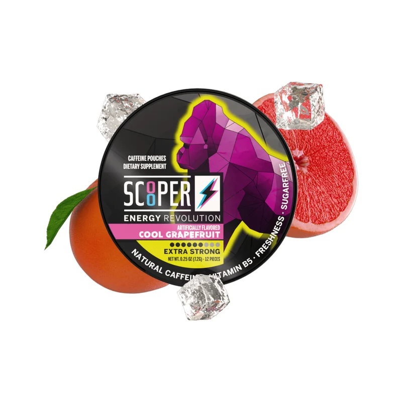 Scooper Cool Grapefruit – Energy Pouches mit Koffein 7.2 g