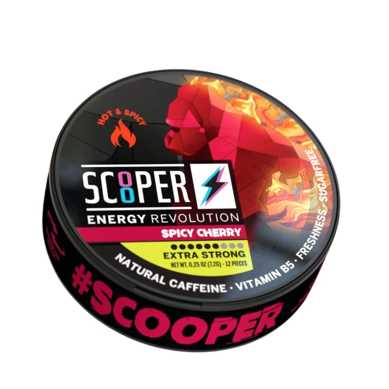 Scooper Spicy Cherry – Energy Pouches mit Koffein 7.2 g