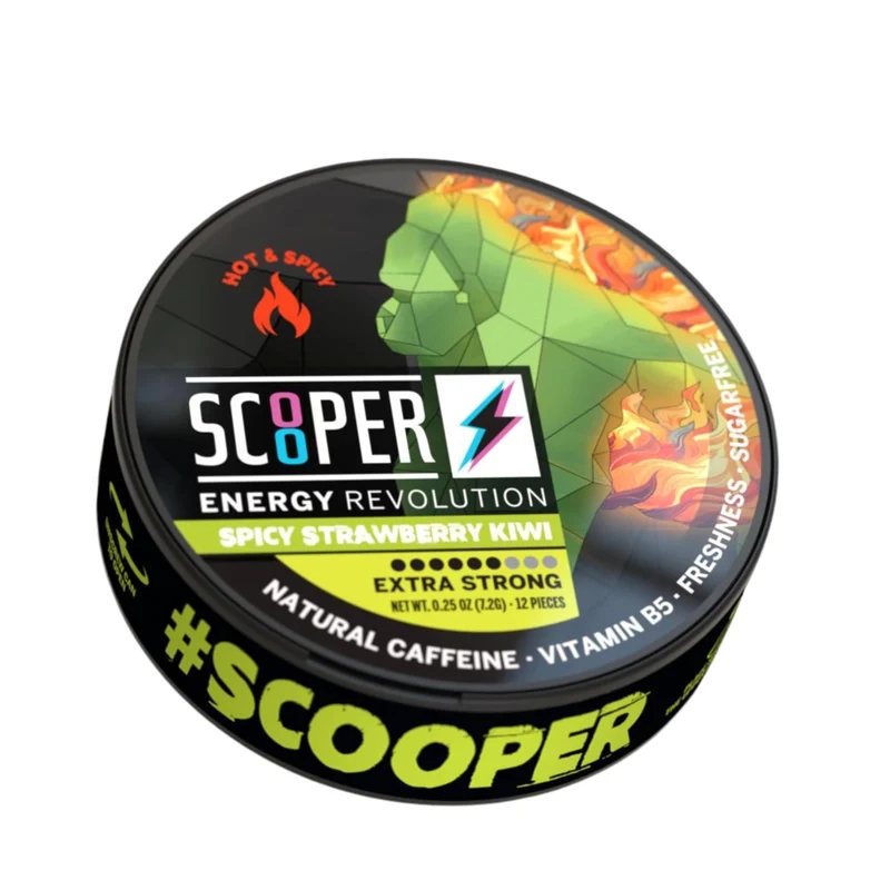 Scooper Spicy Strawberry Kiwi – Energy Pouches mit Koffein 7.2 g