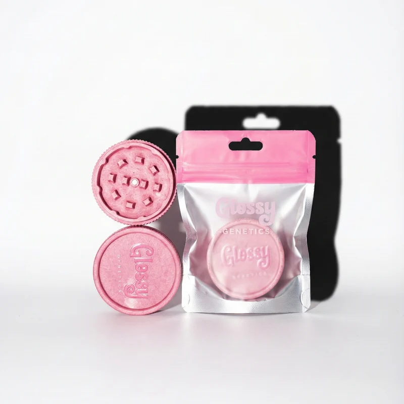 Glossy Genetics Rosé – Grinder aus Hanf 55 mm