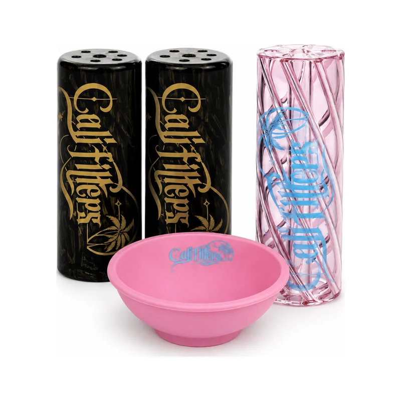 CaliFilters Glass Tip Bundle + Mix Bowl Pink