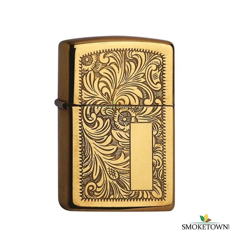 Zippo Messing Venetian mit Gravurfeld