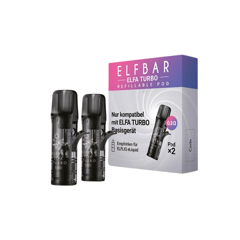 ELFA - Refillable TURBO Pods (Kompatibel mit ELFA & Tappo Basisgerät)