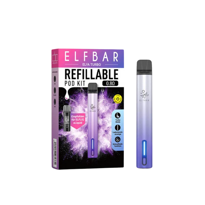 Elfbar ELFA TURBO Refillable Kit - Aurora Purple