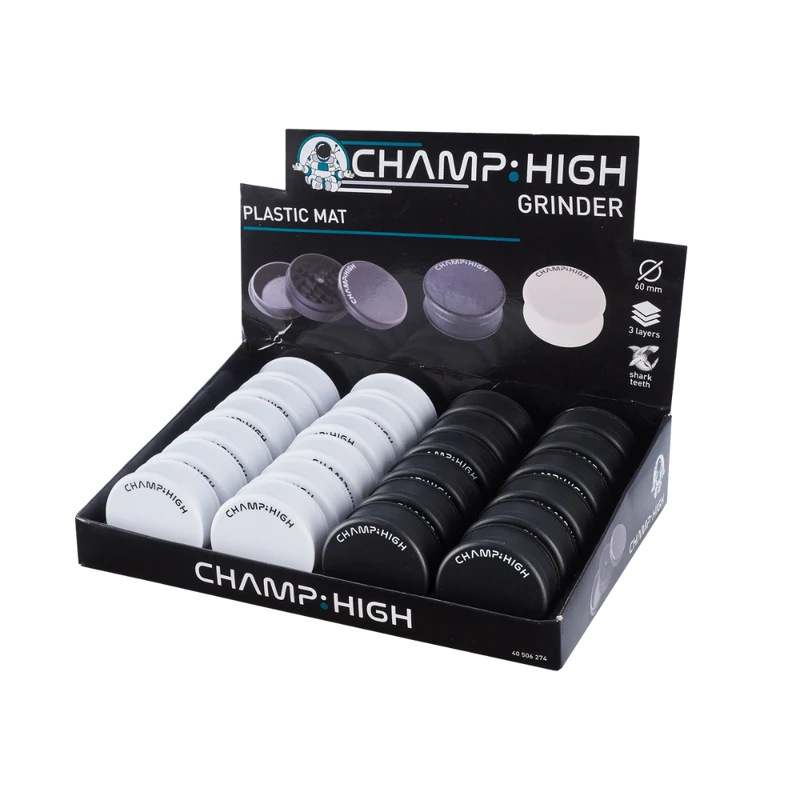 CHAMP HIGH GRINDER 60mm 3-teilig - Plastik / Matt