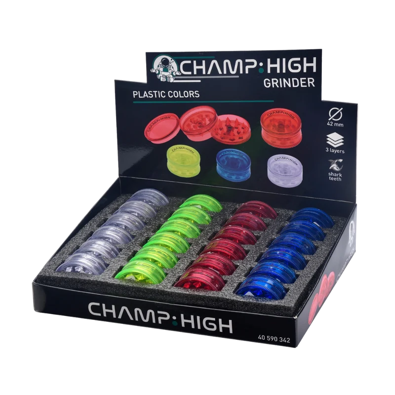 CHAMP HIGH GRINDER 3-teilig - Plastic Colors 42mm