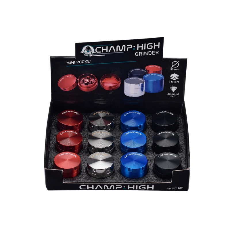 CHAMP HIGH GRINDER 30mm 3-teilig - Mini Pocket