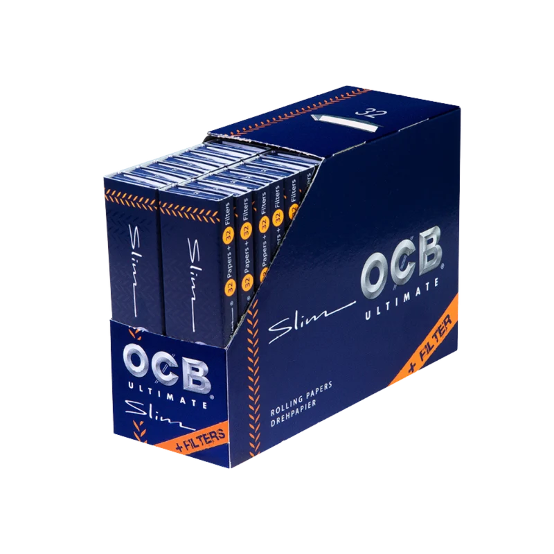 OCB ULTIMATE - Slim + Tips (32 Hefte, 32 Blatt+Tips)