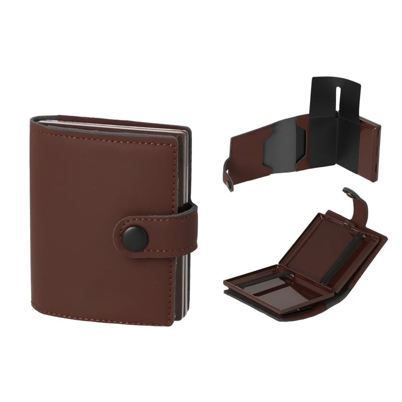 Angelo Cigaretetui & Kortholder Combo - Brun