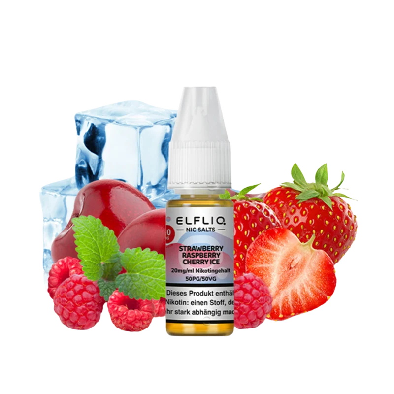 ELFBAR ELFLIQ - Strawberry Raspberry Cherry Ice (10ml / 20mg)