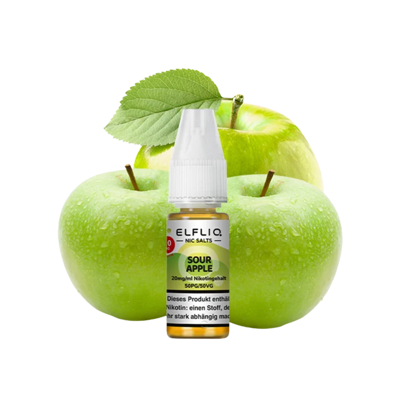ELFBAR ELFLIQ - Sour Apple (10ml / 10mg)
