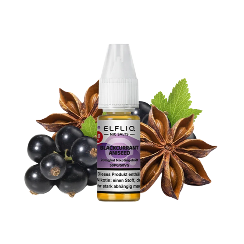 ELFBAR ELFLIQ - Blackcurrant Aniseed (10ml / 20mg)