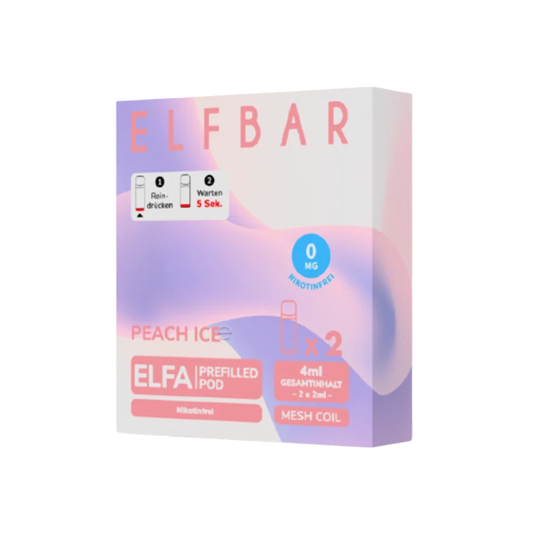 ELFA PODS - Peach Ice (Nikotinfrei)