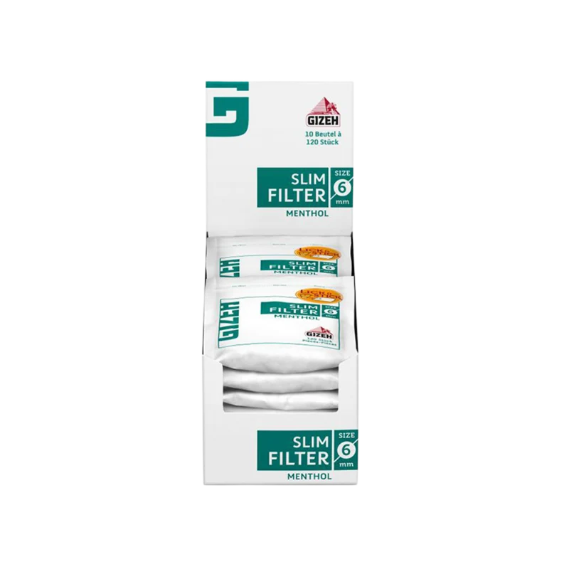 GIZEH - SLIM FILTER MENTHOL