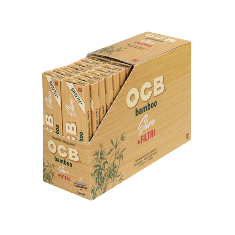 OCB BAMBOO - Slim + Tips (32 Blatt)